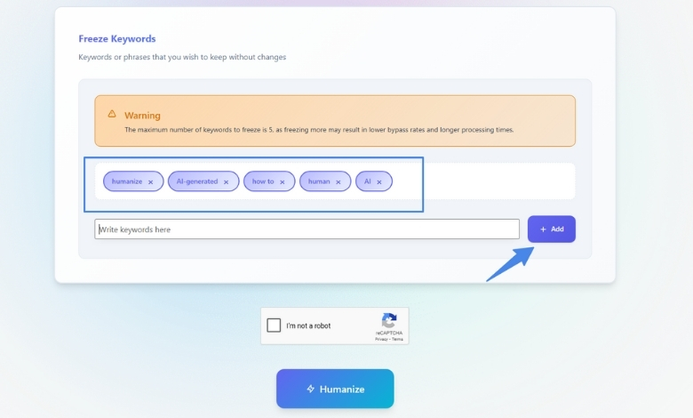 Deep Humanizer_ Step 2_ Add Keywords (Optional)